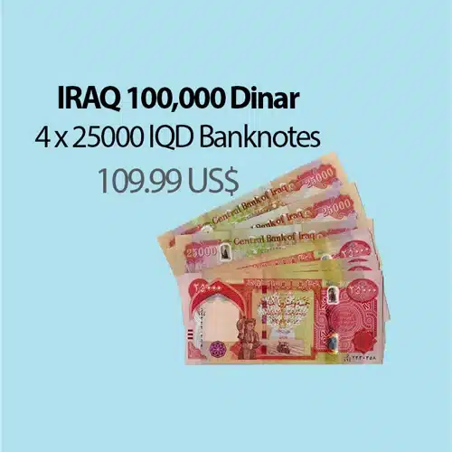 Iraqi Dinar Banknotes Lot - Collectible Iraqi Currency