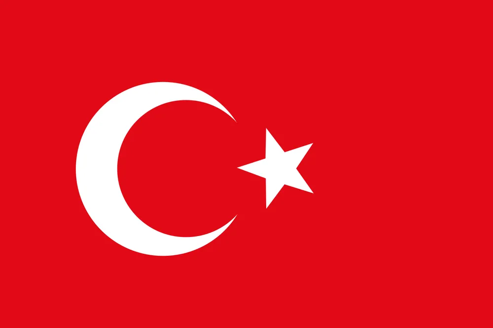 Türkiye Flag Map